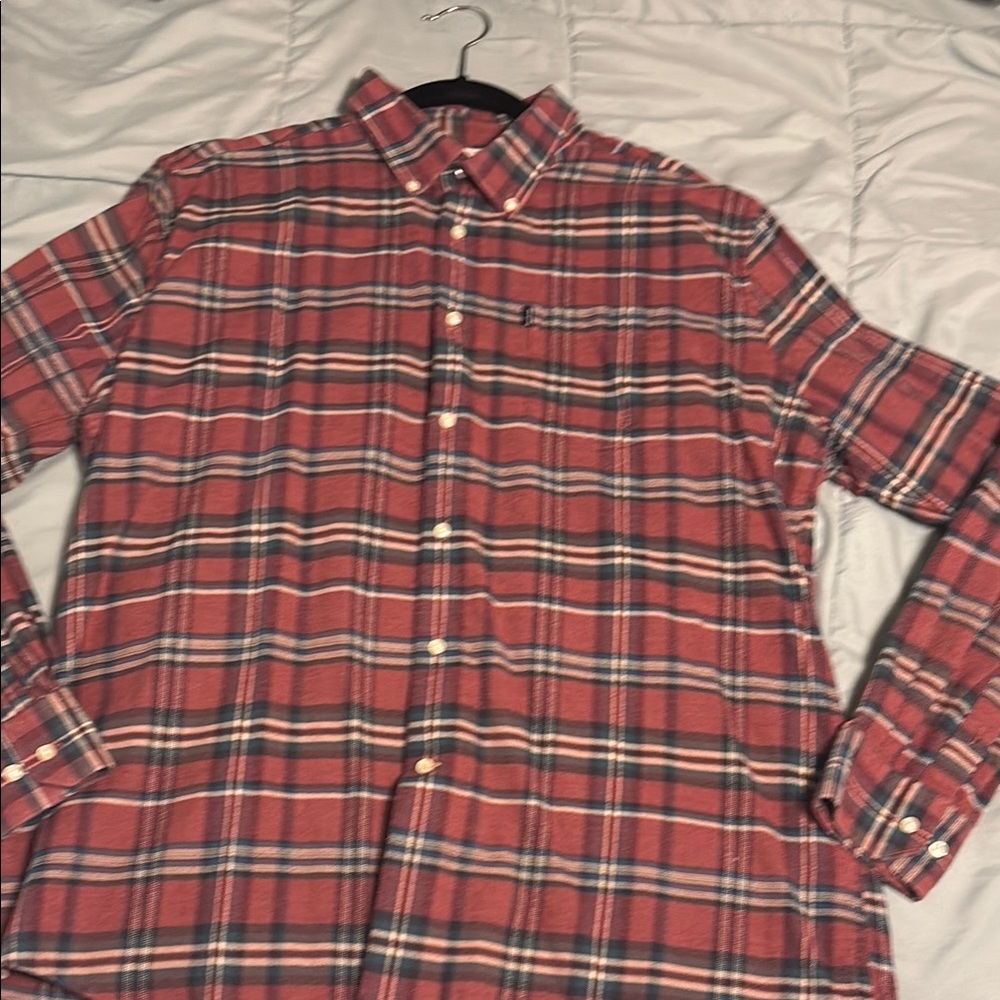 Men's Red Plaid Shirt